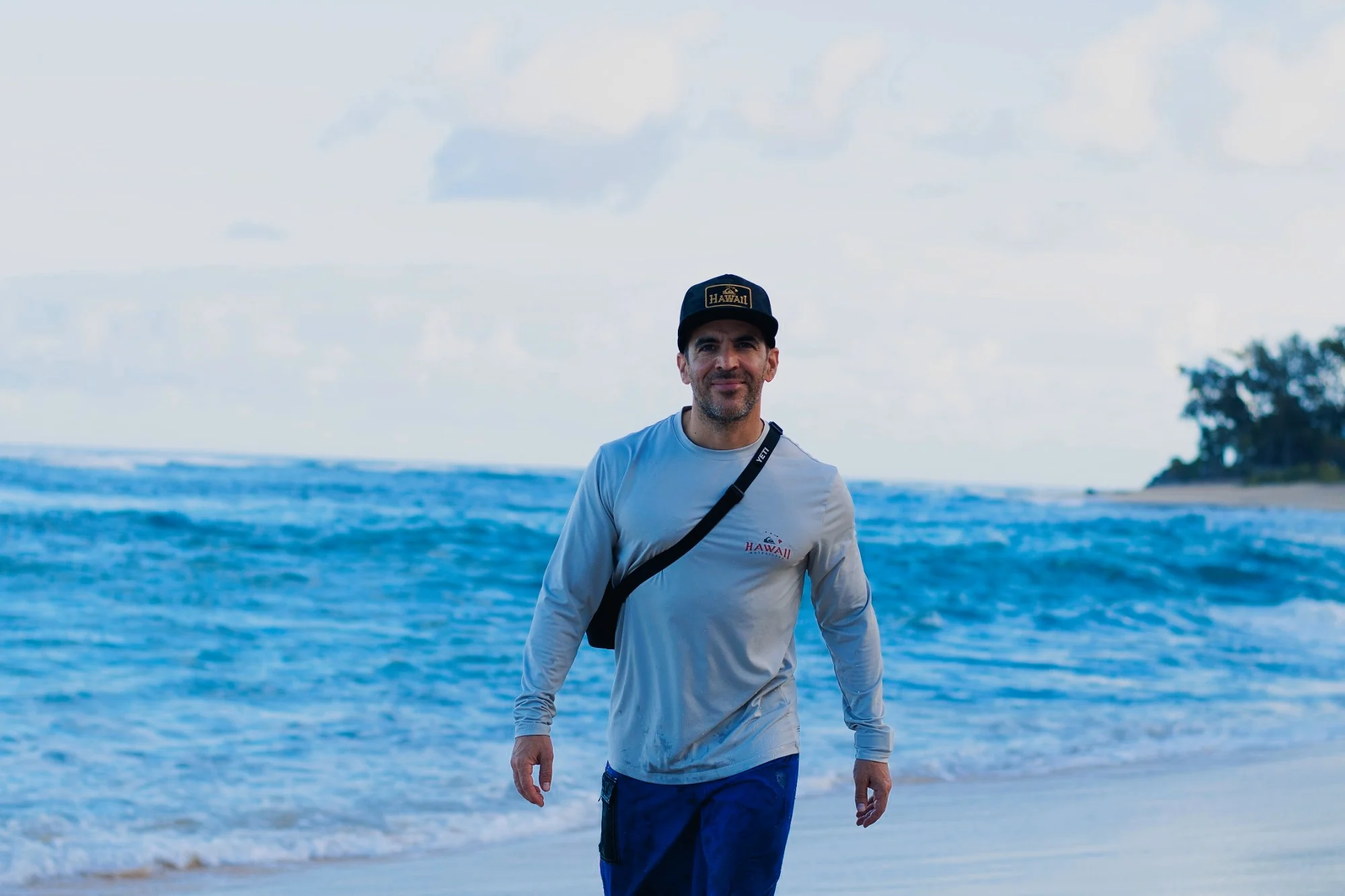 Iko PB en la playa, con el preset Glassy